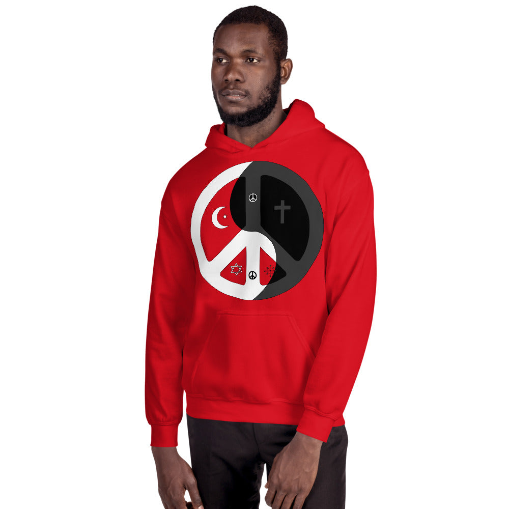 Unisex Hoodie with peace wear design